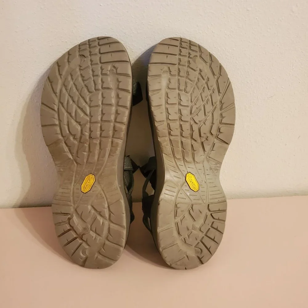 Chaco Sandals Flip Flops 12 Comfort Walking Hiking Green UPDRAFT 2 BULLOO Sweate